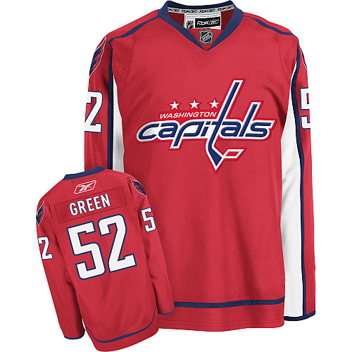 80% Discount Washington Capitals 52 Mike Green Red NHL Hockey Jersey
